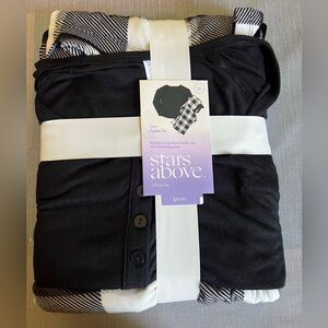 Stars Above Black and White Pajama Set